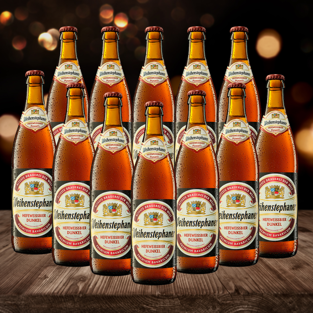 Weihenstephaner German Heffe Dunkel Weiss 500ml Bottles - 5.3% ABV (12 Pack) - BEERHUNTER