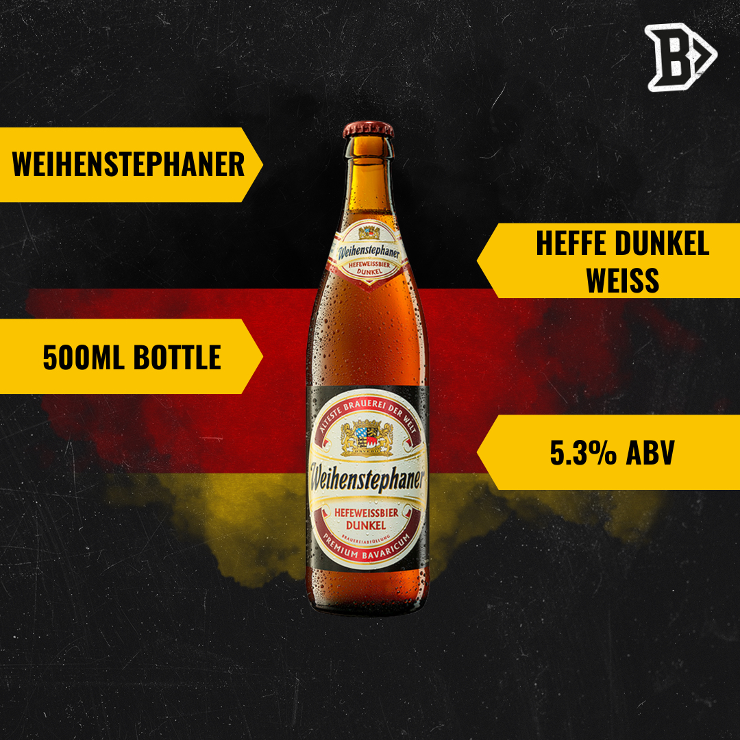 Weihenstephaner German Heffe Dunkel Weiss 500ml Bottles - 5.3% ABV (12 Pack) - BEERHUNTER