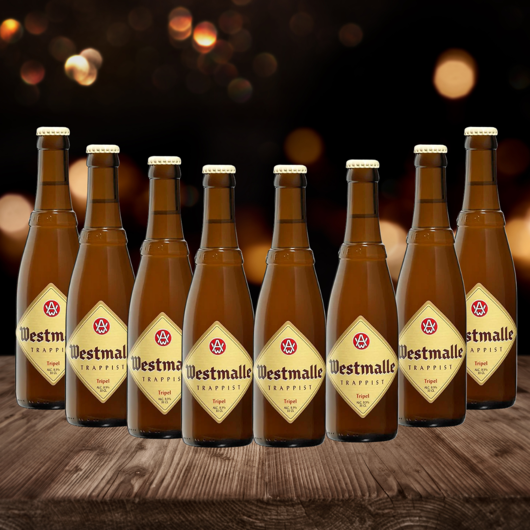 Westmalle Belgian Trappist Tripel Beer 330ml Bottles - 9.5% ABV (12 Pack) - BEERHUNTER