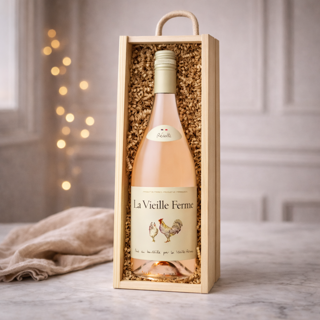 Personalised 50th Birthday Rosé Wine Gift Set – 75cl Provence Rosé with Personalised Lid