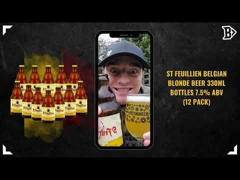 St Feuillien Belgian Blonde Beer 330ml Bottles (12 Pack) - 7.5% ABV