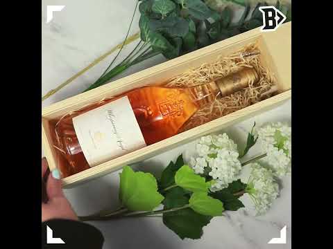 Personalised Whispering Angel Rose Wine Gift Set